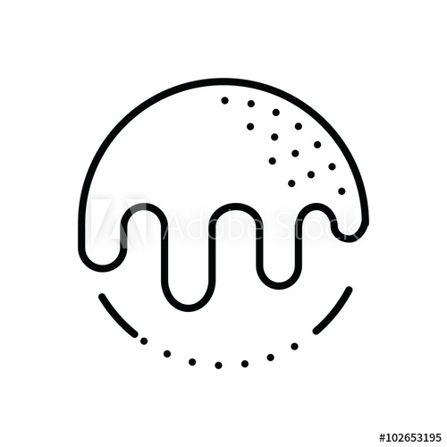 500x500 Donut Icon Line Icon