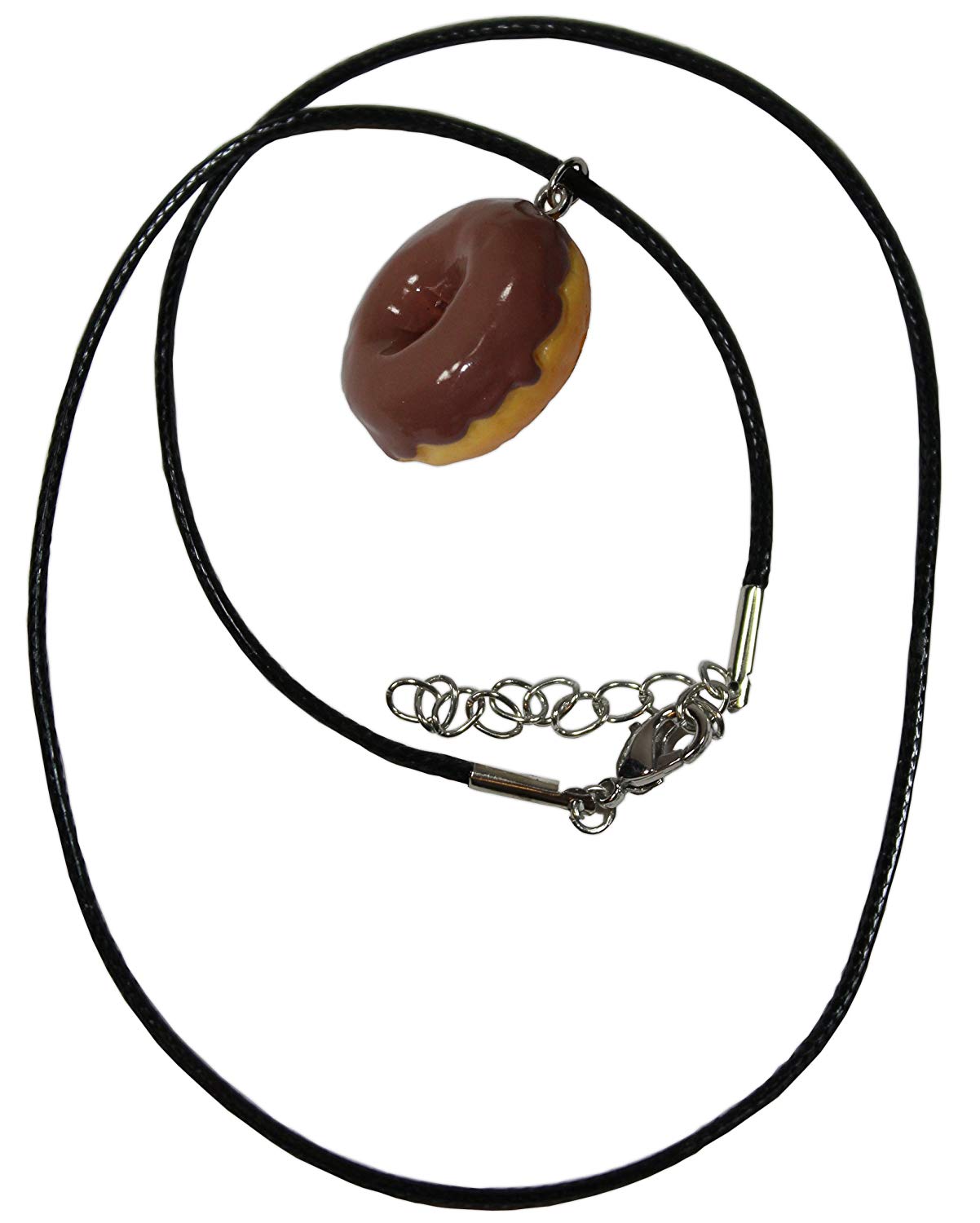 1202x1500 iced doughnut necklace on waxed cord necklace donut homer