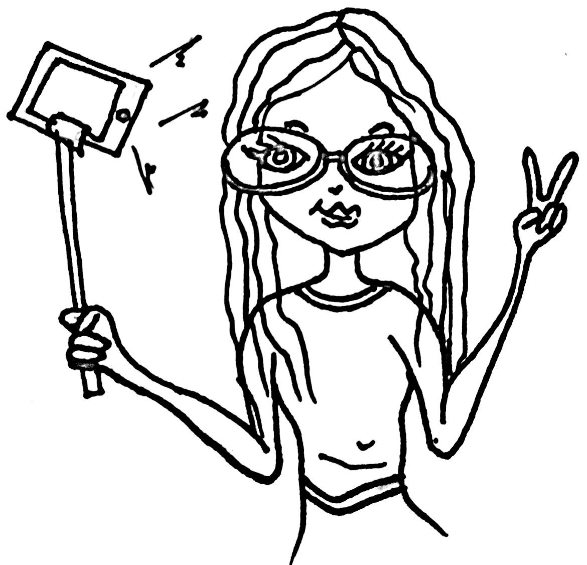 1170x1126 Selfie Doodle Doodles, Fallout Vault, Art