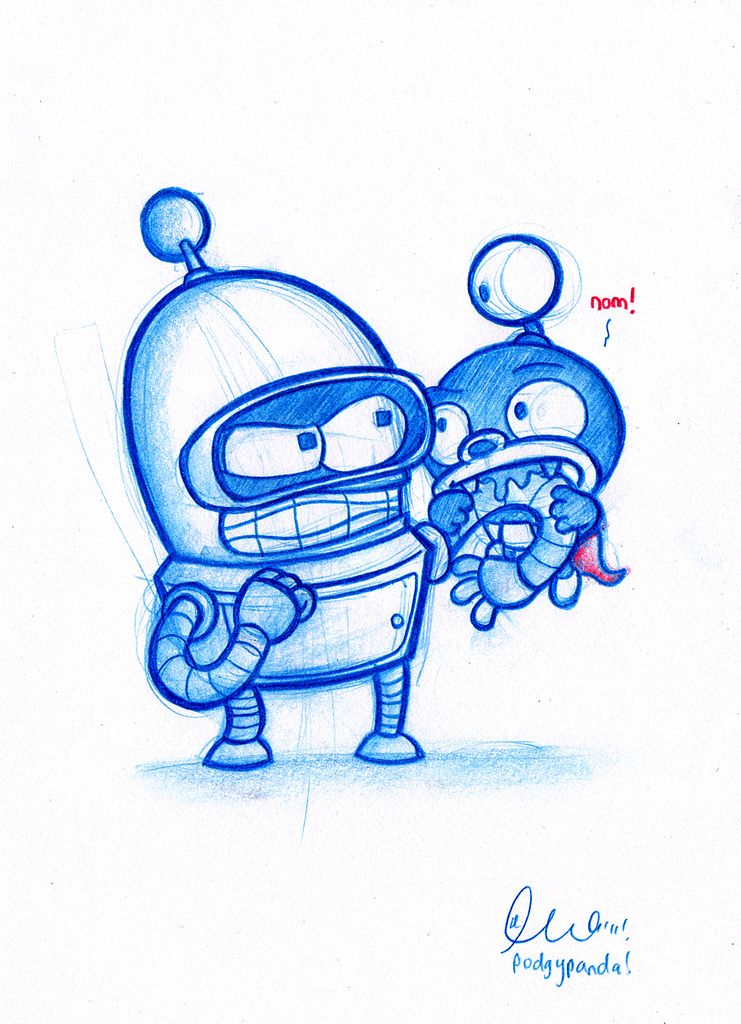 741x1024 Blue Doodle