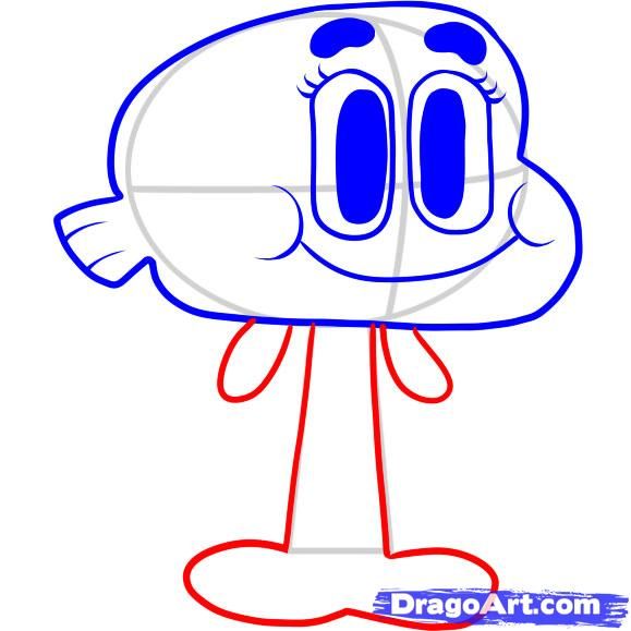 579x579 How To Draw Darwin Step Step