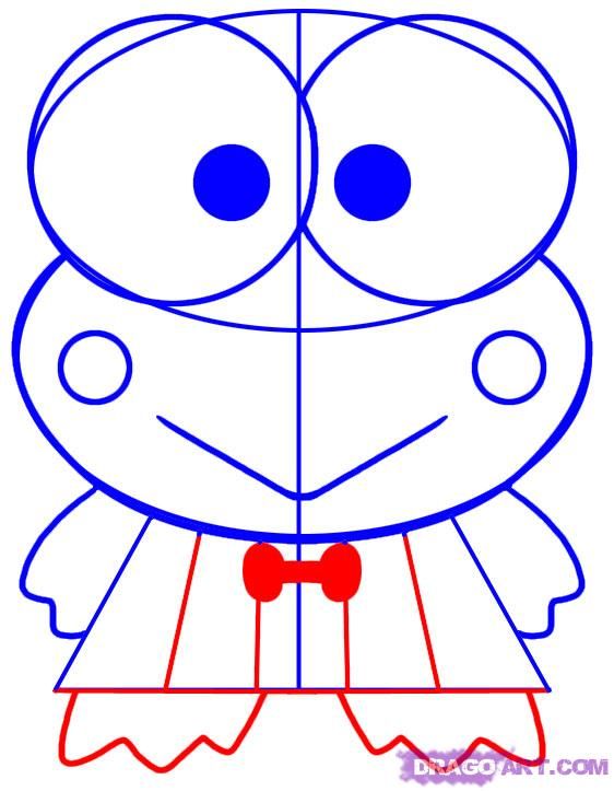 562x723 How To Draw Keroppi Step Doodles Drawings, Online Drawing, Art