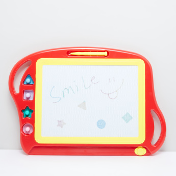 345x345 Color Doodle Drawing Board Red Plastic