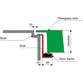 294x294 evolution electric pantograph door in fibreglass and aluminium