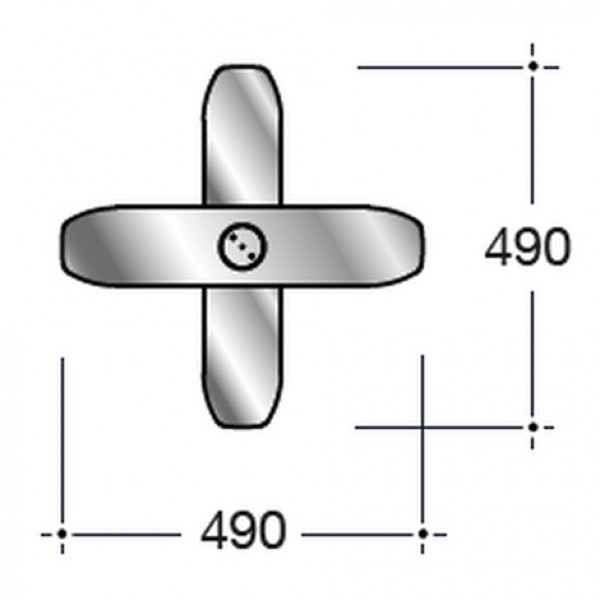 600x600 table frame x type, table base height
