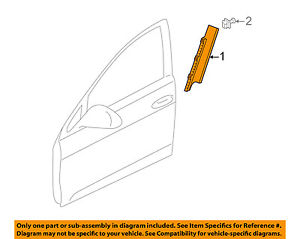 300x239 vw volkswagen oem golf front door frame molding right