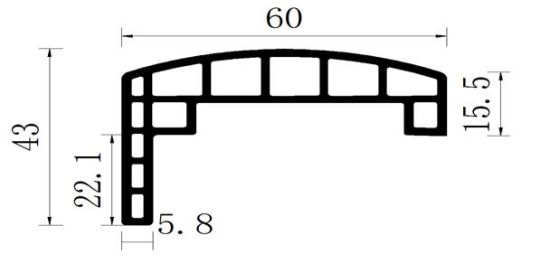 550x273 China Eco Friendly Wpc Material Door Frame Architrave