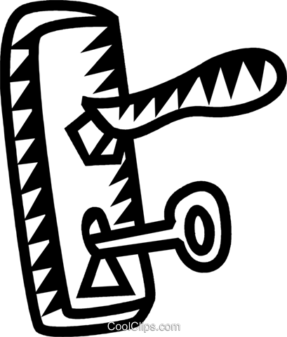 409x480 Door Knobs Royalty Free Vector Clip Art Illustration