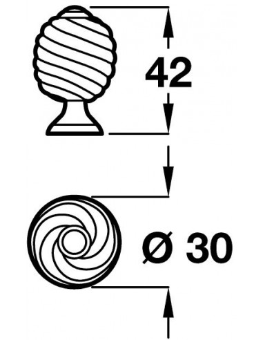 381x492 twister knob door handle antique pewter dia