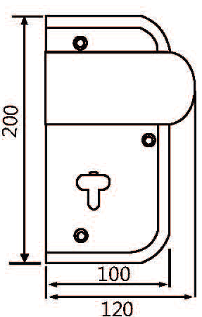 287x450 enox glass door lock epf right left glass door lock