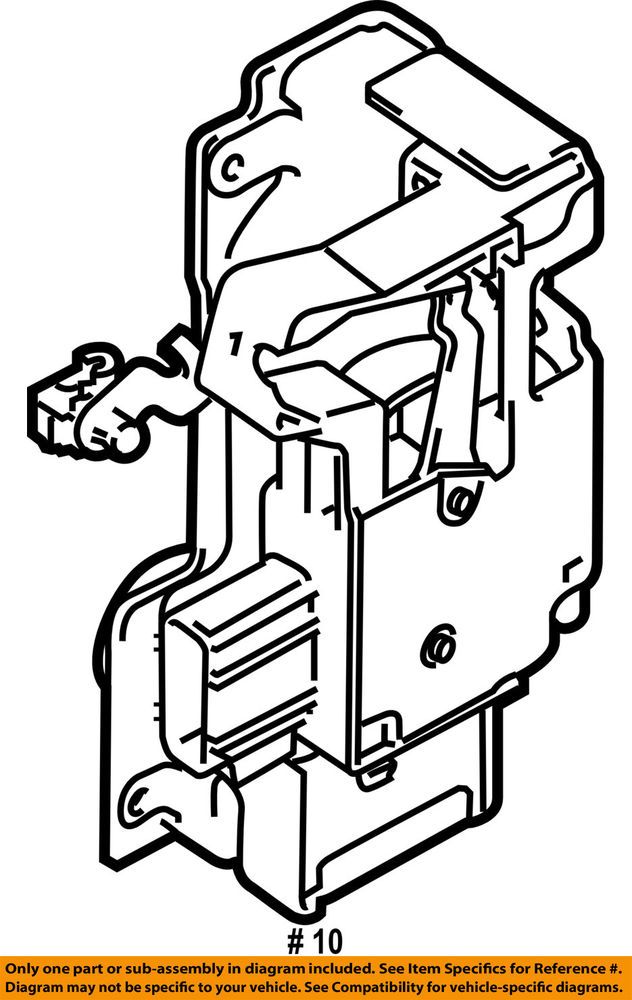 632x1000 ford oem transit connect front door lock actuator motor