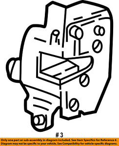 244x300 Ford Oem Left Rear Door Lock Or Actuator Latch Release