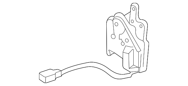 640x292 Actuator Assembly, L Front Door Lock