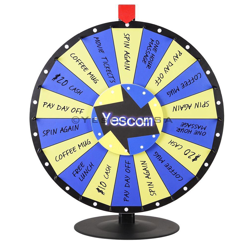 1000x1000 custom tabletop dry erase prize wheel customized template