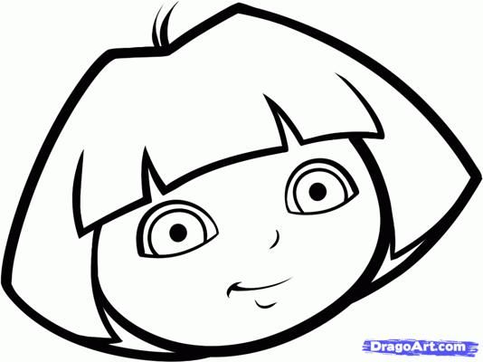 534x400 how to draw dora easy step lexi's cake ideas dora birthday