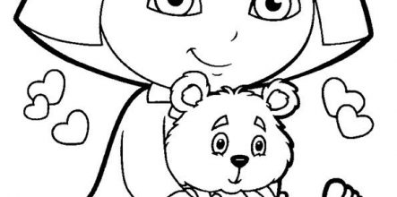 443x220 dora the explorer coloring book elegant photos coloring games dora