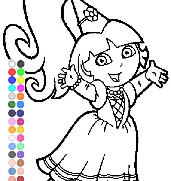 567x600 fairy tale coloring pages dora coloring games dora fairytale
