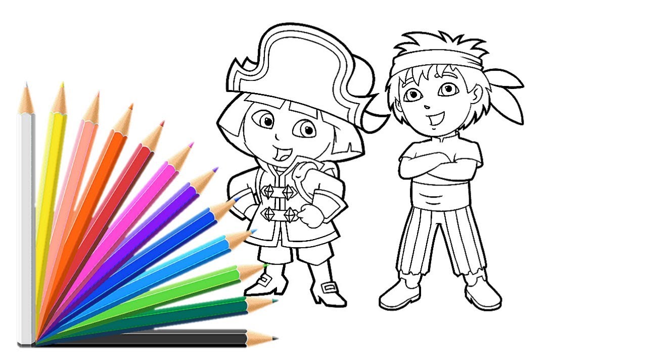 1280x720 Dora The Explorer And For Kids Learning Drawing