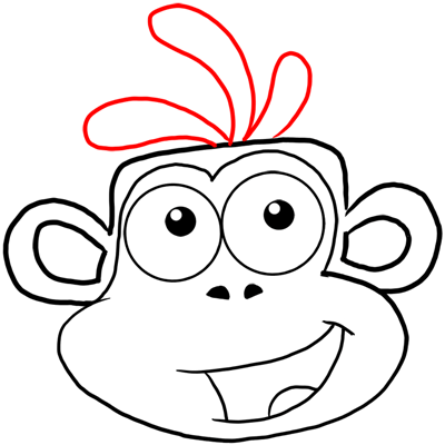 400x400 Step Drawing Boots The Monkey From Dora The Explorer
