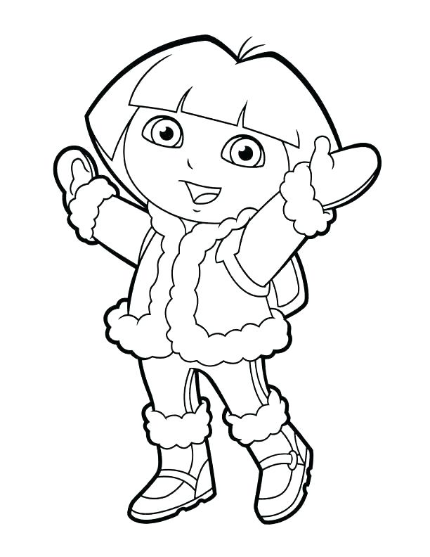 612x792 dora the explorer colouring pictures free the explorer coloring
