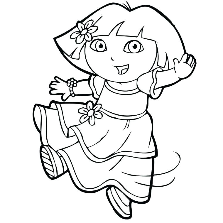760x760 And Boots Coloring Pages Dora Free Friends Drawing Games Thewestudio