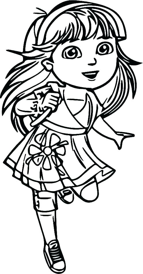 497x952 Printable Dora Coloring Pages Printable The Explorer Coloring