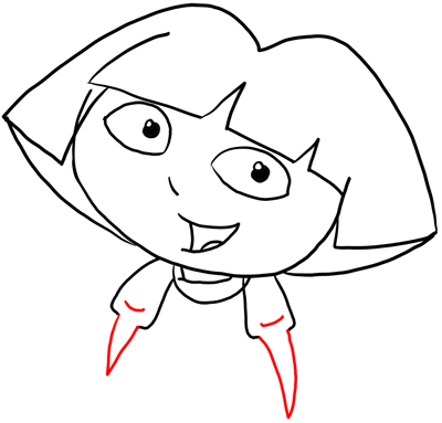 400x383 Step Drawing Dora The Explorer Tutorial