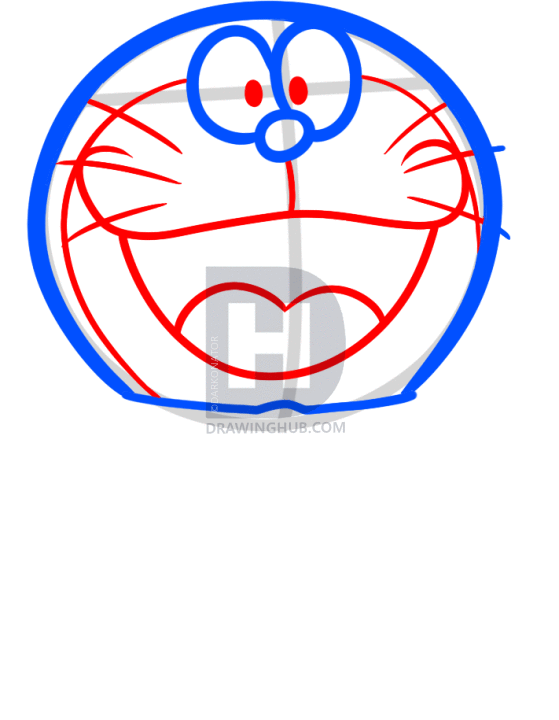 559x720 How To Draw Doraemon, Step
