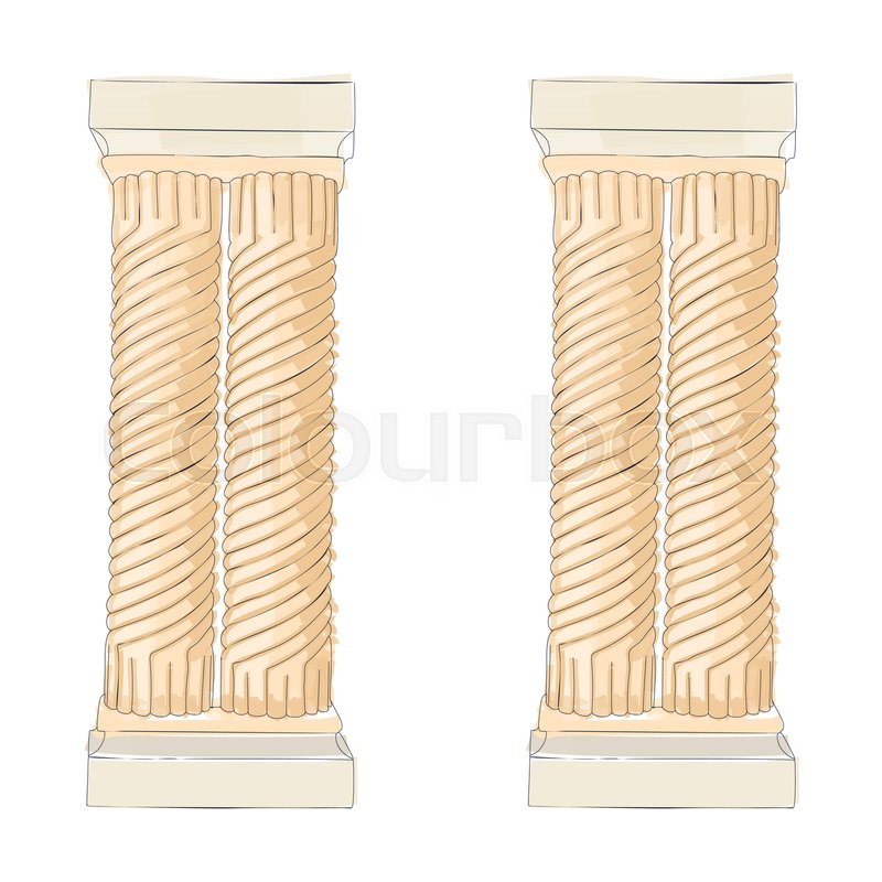 800x800 greek doodle doric ionic corinthian stock vector colourbox