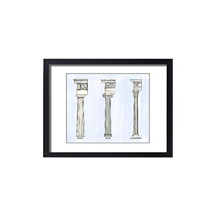 425x425 Media Storehouse Framed Print Of Doric, Ionic