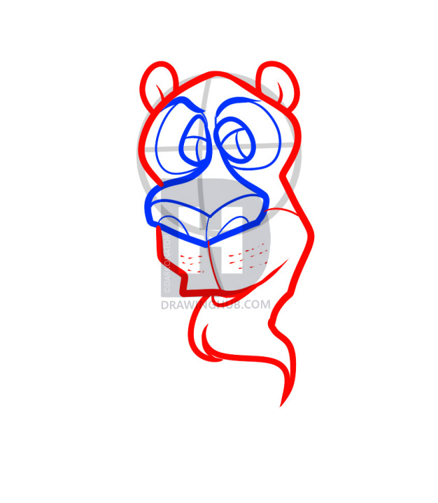 626x720 How To Draw The Cowardly Lion, Dorothy Of Oz, Step