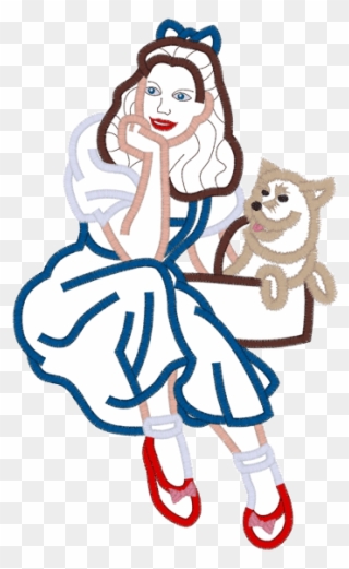320x521 Wizard Of Oz Dorothy Applique Clipart