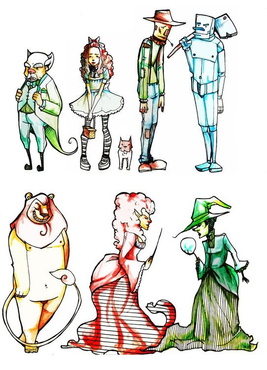 542x751 The Wizard Of Oz Dorothy Character Designs