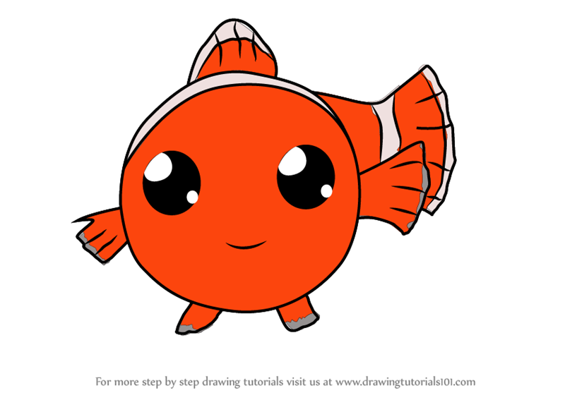 800x567 Learn How To Draw Kawaii Nemo From Finding Dory