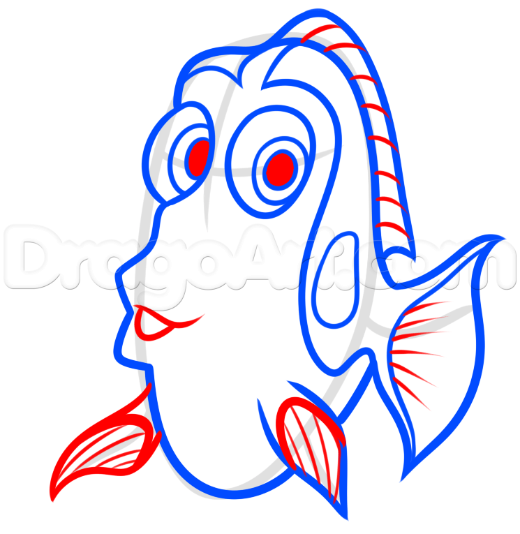 745x765 drawing dory easy step drawings in drawings, dory