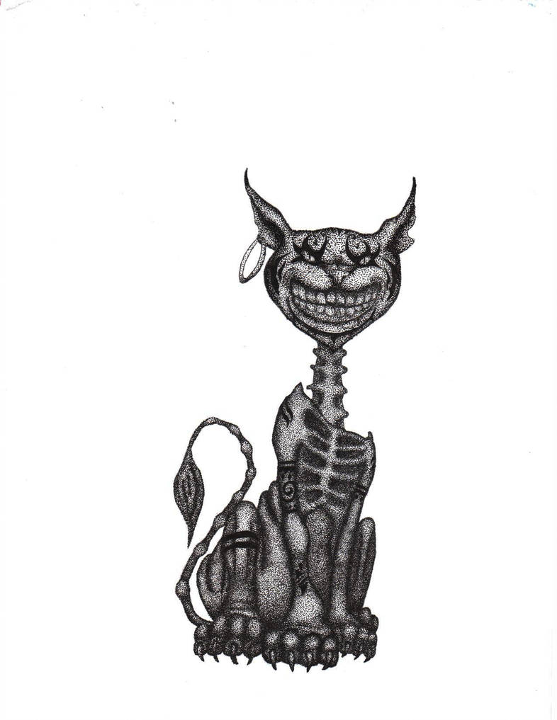 786x1017 Cheshire Cat Dot Art