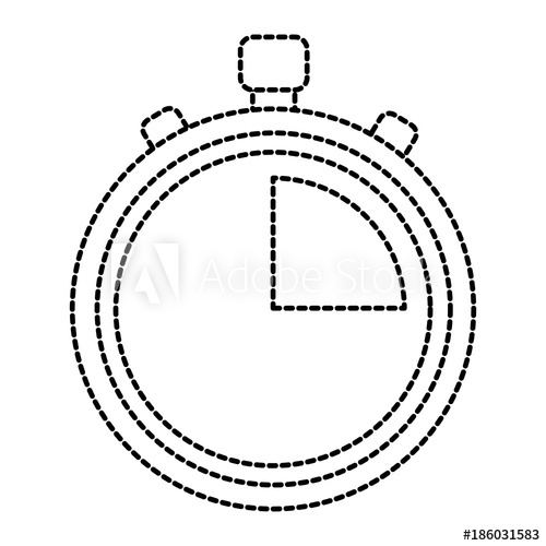 500x500 Stopwatch Or Chronometer Time Icon Image Vector Illustration