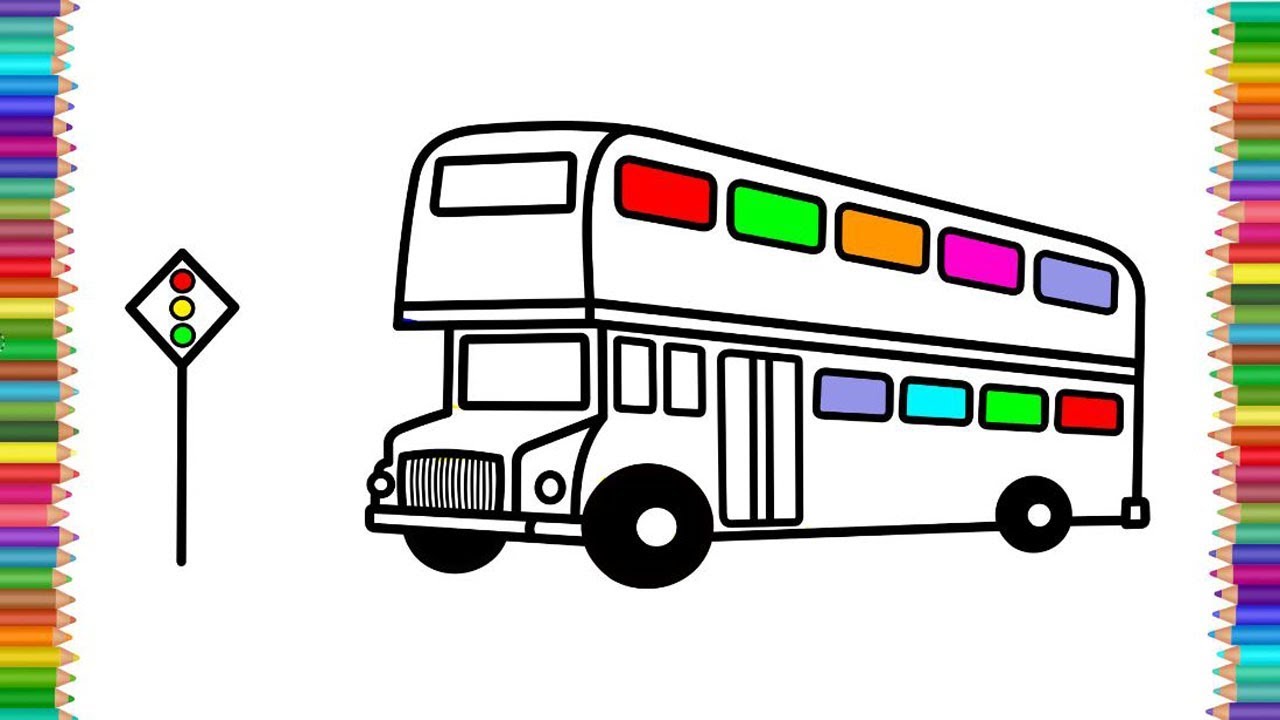 1280x720 How To Draw Double Decker Bus