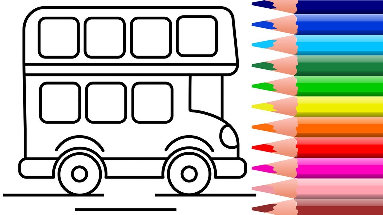 Double Decker Bus Drawing | Free download on ClipArtMag