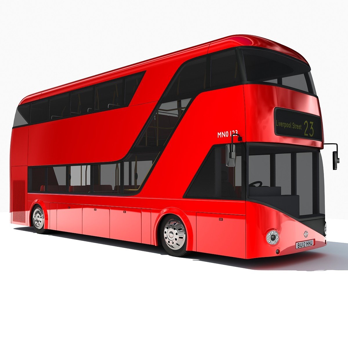 1200x1200 London Double Decker Bus Model Horse