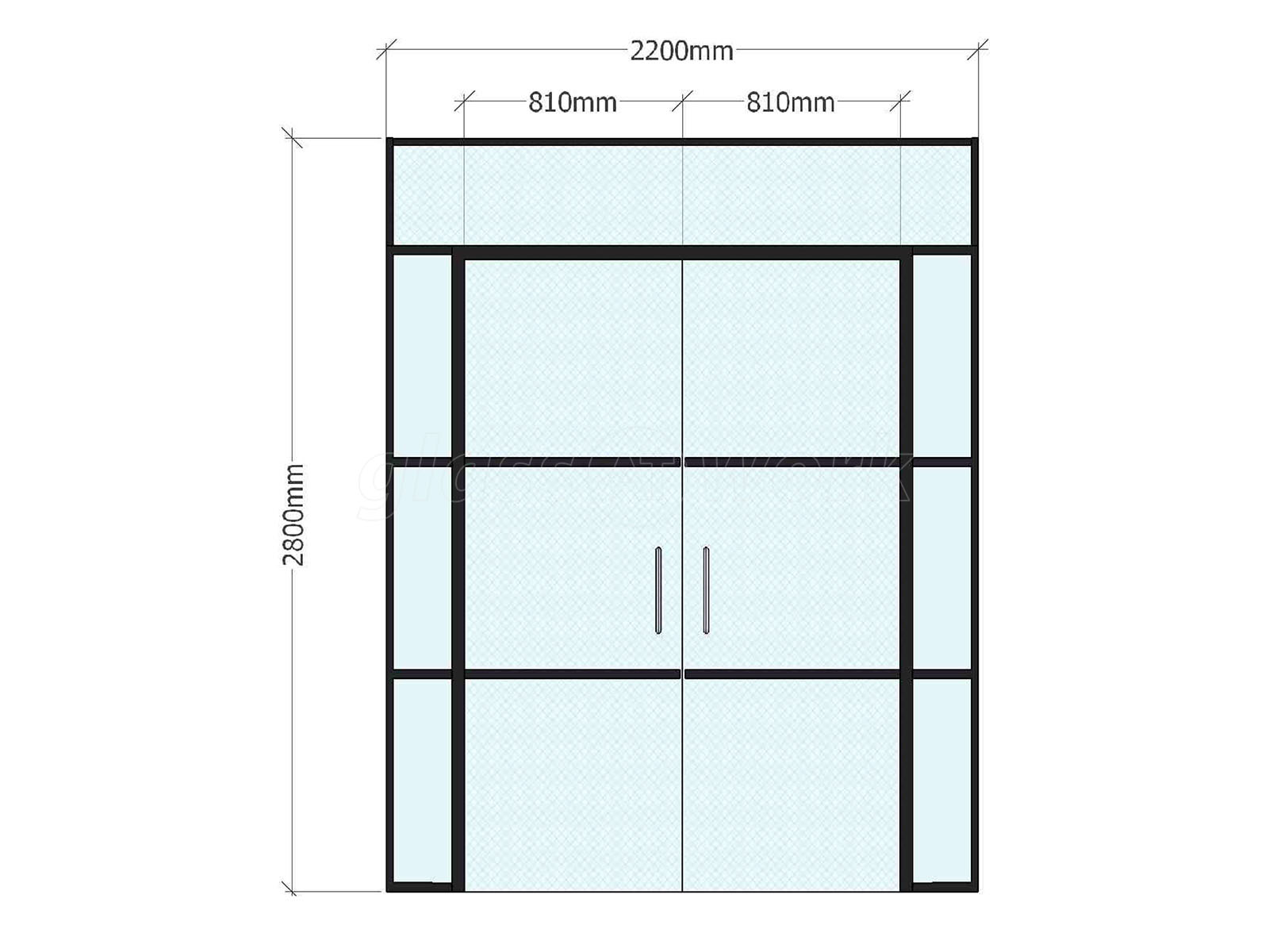 1600x1200 Glass Partitions