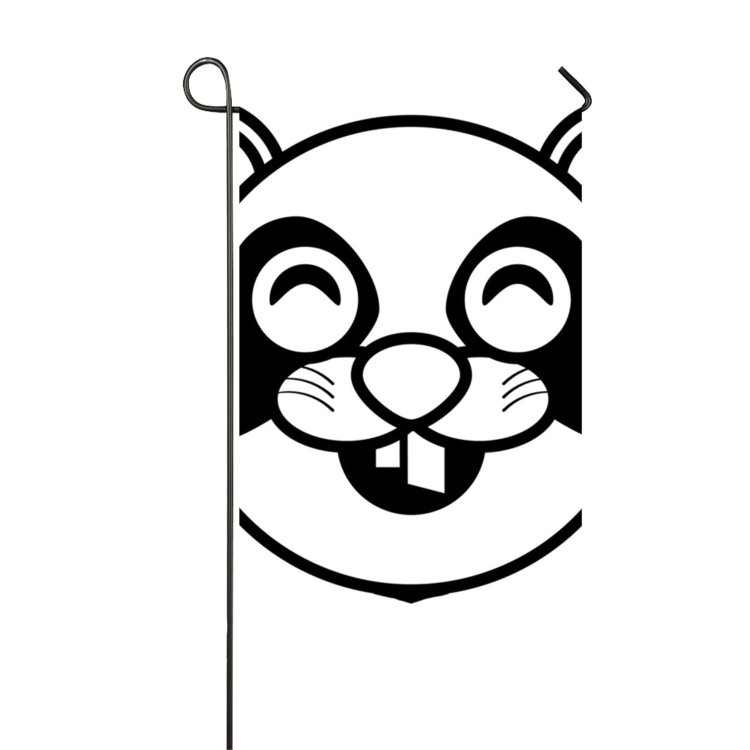 1500x1500 Face Panda Animal Outline Double Sided