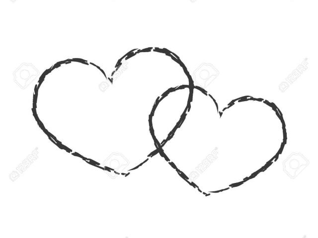 640x480 Romance Clipart Double Heart