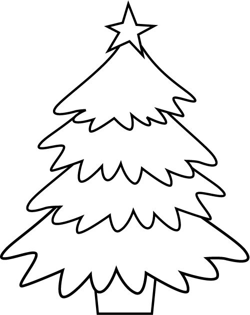 500x631 Trees Coloring Book Pages Douglas Fir Tree Best Christmas Free
