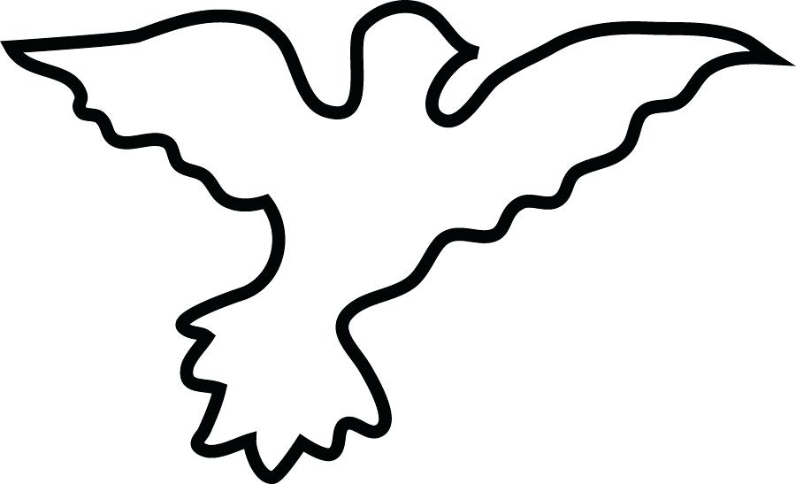 900x547 Dove Outline Drawing Drawings Of Doves Coloring Pages For Kids