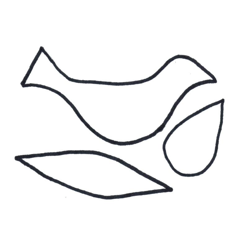 800x799 Outline Of A Dove