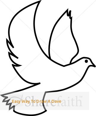 323x388 Easy Way To Draw A Dove Descending Dove Clipart Clipart Portal