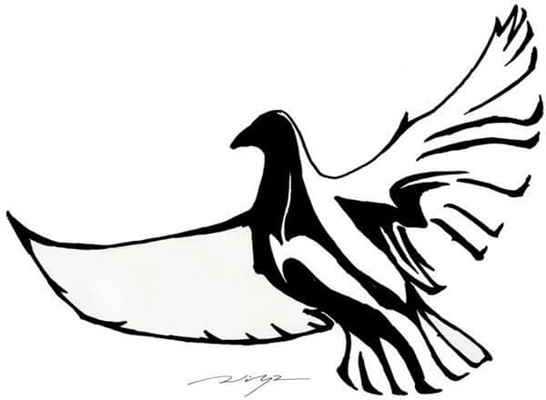 600x440 Dove Tattoo Designs