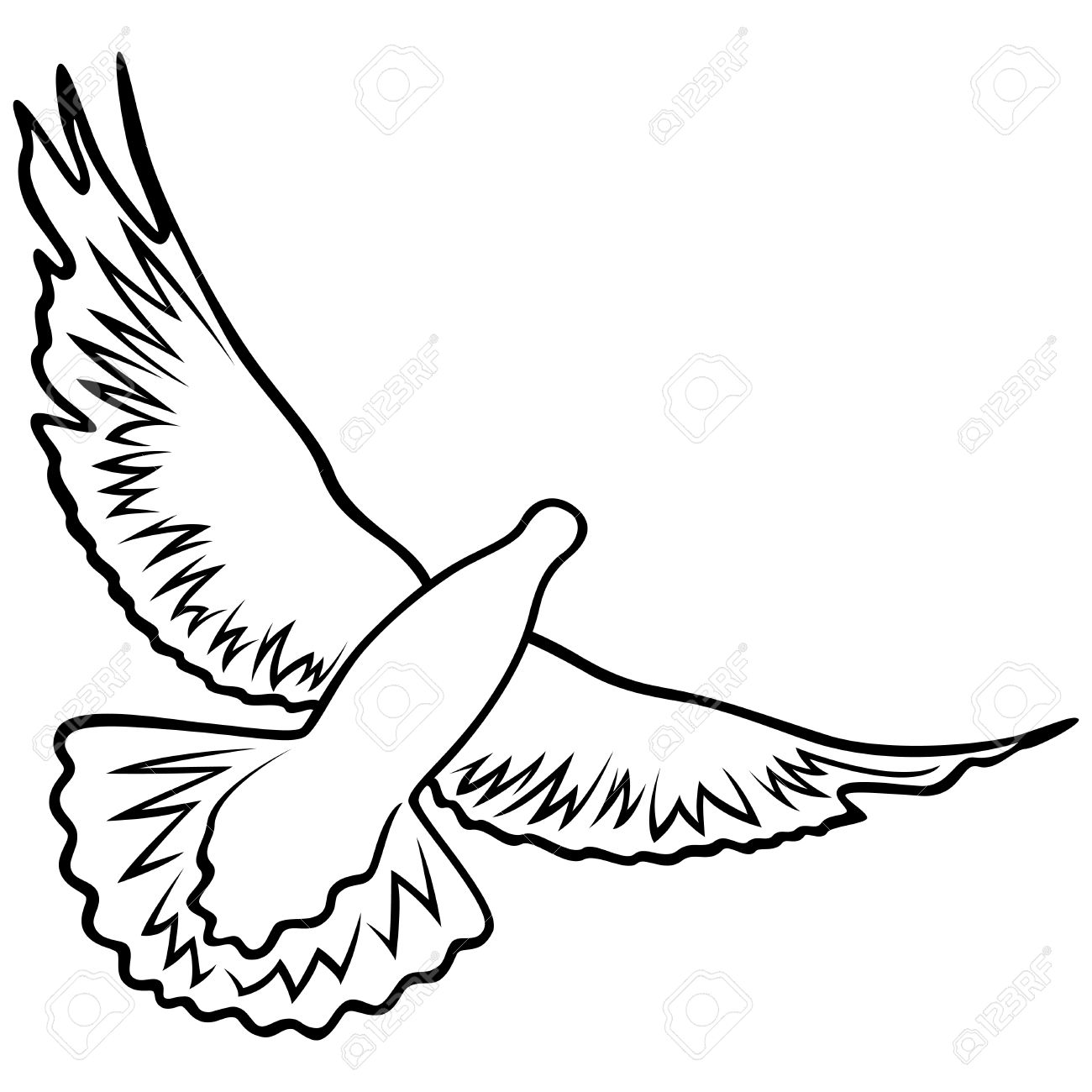 1300x1300 Dove Wings Clipart