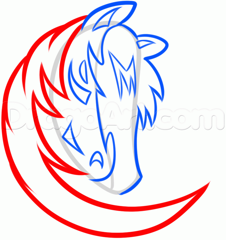 771x819 Step How To Draw The Dallas Mavericks